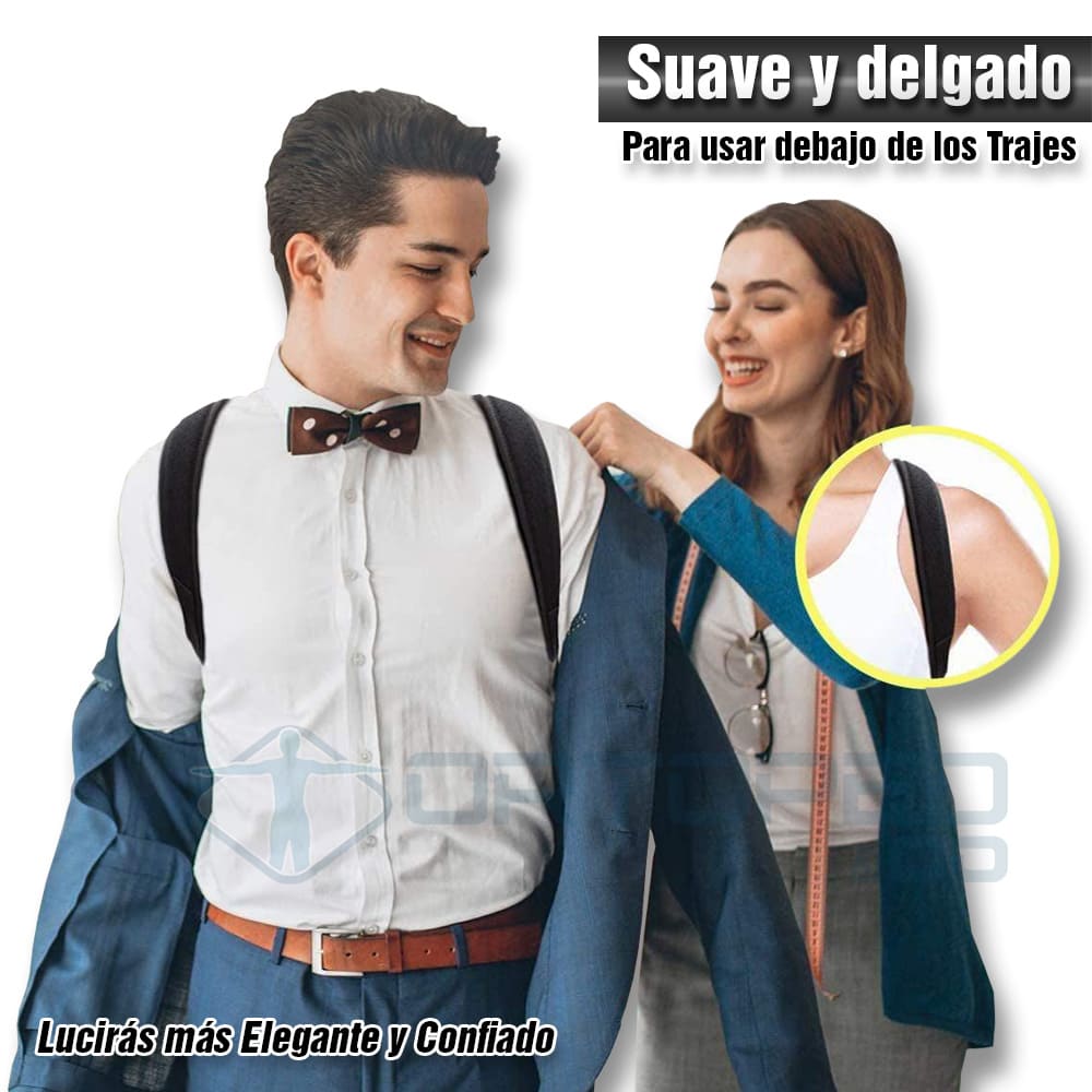Corrector de Postura Unisex FlexEasy® | Alivio de dolor de espalda, cuello y clavícula (Compra 1 y obtén 1 GRATIS!)