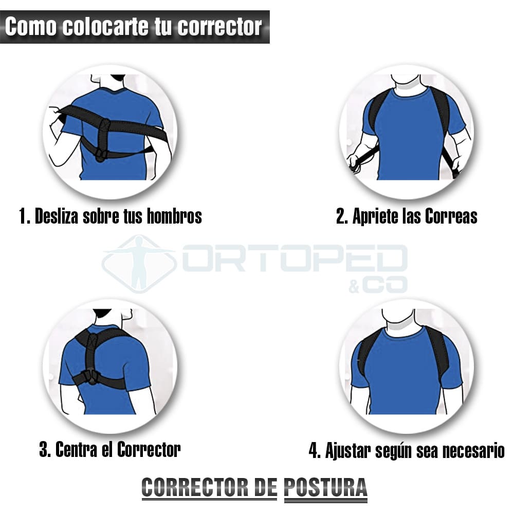 Corrector de Postura Unisex FlexEasy® | Alivio de dolor de espalda, cuello y clavícula (Compra 1 y obtén 1 GRATIS!)