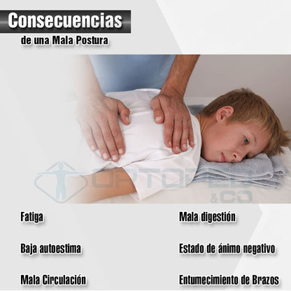 Corrector de Postura Unisex FlexEasy® | Alivio de dolor de espalda, cuello y clavícula (Compra 1 y obtén 1 GRATIS!)